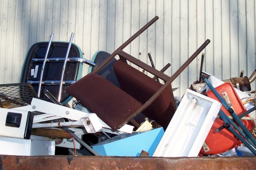 Professionals clearing loft space
