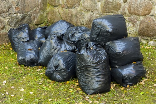 Variety of garden waste ready for removal