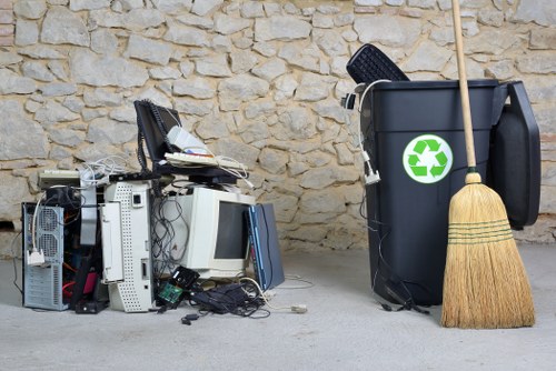 Garden cleared by junk removal service